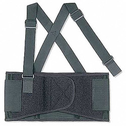 Proflex by Ergodyne Back Support w/Suspenders,Black,XS  1650