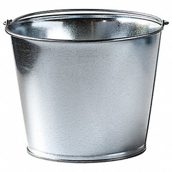 Sim Supply Bucket,1 1/4 gal,Silver  2MPE4