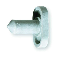 Rockwood Door Silencer,3/4 In H,PK100 609.GRAY