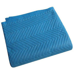 Manufacturer Varies Quilted Moving Blanket,Blue,72x80",PK12 2NKR9