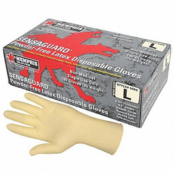 Mcr Safety Disposable Gloves,Rubber Latex,S,PK100 5055S