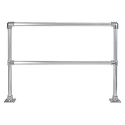 Hollaender Handrail Section,6 Ft,Aluminum Mil  50230