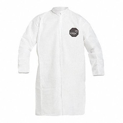 Dupont Lab Coat,White,Snaps,L,PK30  PB267SWHLG003000