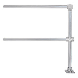 Hollaender Handrail Extension,96 in.,Aluminum Mil  50340