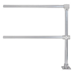 Hollaender Handrail Extension,96 in.,Aluminum Mil 50340