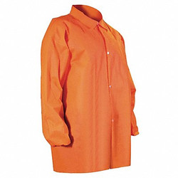 Cellucap Lab Coat,Orange,Snaps,XL,PK30 6509ORX