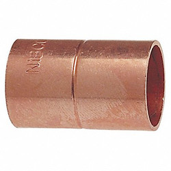 Nibco Coupling with Stop,Wrot Copper,1/2",CxC 600RS 1/2