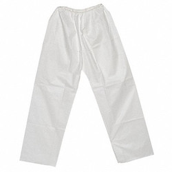 Sim Supply Disposable Pants,3XL,White,Elastic Waist  PANT-KG-3XL