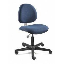 Bevco ESD Task Chair,Fabric,Navy  V800SHC