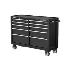 Craftsman Cabinets,10 Drawers,18" D,52" W,Black CMST352102BK