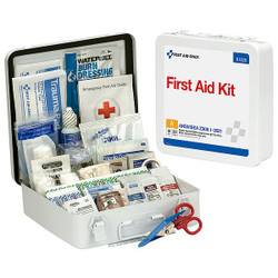 First Aid Only FirstAidKit w/House,184pcs,2 5/8x9",WHT 91328