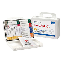 First Aid Only First Aid Kit w/House,83pcs,10x7",WHT 91349