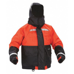 Kent Safety Flotation Jacket,Deluxe,Hood,Org,2XL  151800-200-060-23