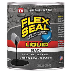 Flex Seal Leak Sealer,32 oz,Rubber Base,Black LFSBLKR32