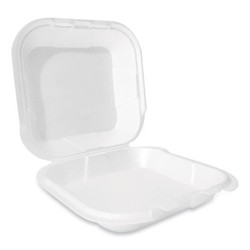 Plastifar CONTAINER,9X9,HINGD,1C,WH 12095