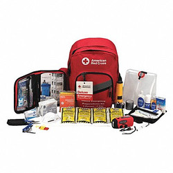 American Red Cross First Aid Kit,Nylon,17" H x 16" W,Red  91052