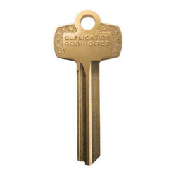 Stanley Security Key Blank, Type M,Brass 7AS1M1KS915KS800