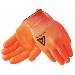 Ansell Coated Glove,Nitrile,HV Orng,10 97-012