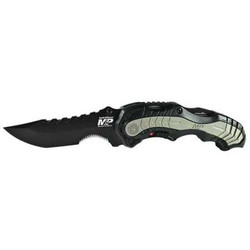 Smith & Wesson Folding Knife,Clip Point,Black,3-7/16 In SWMP6BS