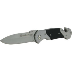 Smith & Wesson Folding Knife,Drop Point,3 Functions SWFR