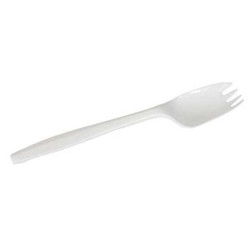 Dixie Spork,Wht,Series B,,Med,SSPK21P,PK960 SSPK21P