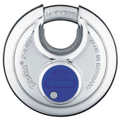 Abus Keyed Padlock, 21/32 in,Round,Silver 24IB/60 MK