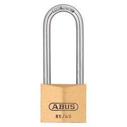 Abus Keyed Padlock, 55/64 in,Rectangle,Yellow 85HB/40 MK KD