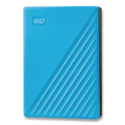 WD My Passport External Hard Drive, 4 Tb, Usb 3.2, Sky Blue WDBPKJ0040BBL