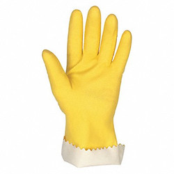 Mcr Safety Chemical Gloves,L,12 in. L,Yellow,PR 5250L