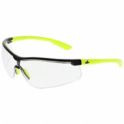 Mcr Safety Safety Glasses,PC,Hi-vis Lime,Uni KD720DC