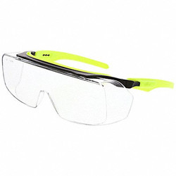 Mcr Safety Safety Glasses,PC,Hi-vis Lime,Uni OG220DC