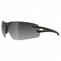 Edge Eyewear Safety Glasses,Silver Lens,Black Frame,M SL117