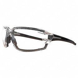 Edge Eyewear Safety Glasses,Clear Lens,Black Frame,M XV411AFG