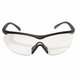 Edge Eyewear Safety Glasses,Clear Lens,Black Frame,M DB111