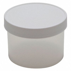 Dynalon Jar,250 mL,66 mm H,White,PK10 421145