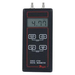 Dwyer Instruments Digital Manometer, 0 in wc to 10 in wc 477AV-0