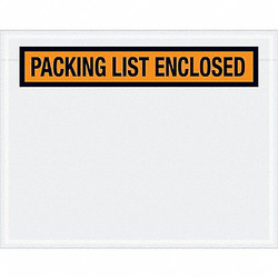 Sim Supply Packing List Envelope,Orange,PK1000  PL19