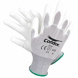 Condor Coated Gloves,Nylon,S,PR 19L497