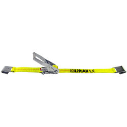 Lift-All Tie Down Strap,Flat-Hook,Yellow 61001X20