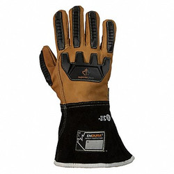 Superior Glove Leather Gloves,Goatskin,L,PR 375GTVBL