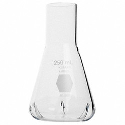 Kimble Chase Erlenmeyer Flask,500 mL,190 mm H 27050-500