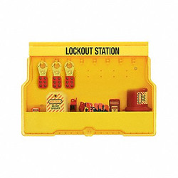 Master Lock Unfilled Lockout Station w/Cover,Plastic  S1850EPRE