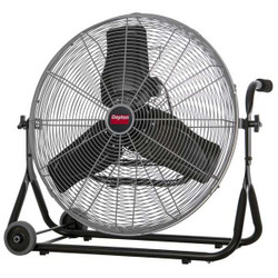 Dayton Mobile Floor Fan,1500/1300/1150 RPM 61LD86