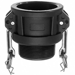 Usa Sealing Cam/Groove Fitting,Socket,MNPT,2-1/8" L  BULK-CGF-364