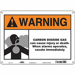 Condor Safety Sign,10 inx14 in,Polyethylene 476G17