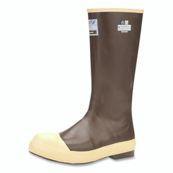 XTRATUF 15 in Legacy Boot, Size 11, Latex Neoprene, Brown/Tan, Steel Toe, Uninsulated