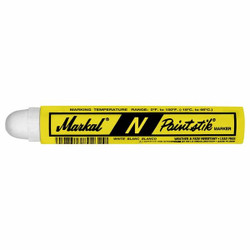 Markal Solid Paint Markers,White,4-3/4" L 82120G