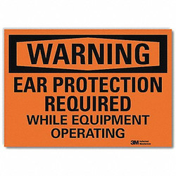 Lyle Warning Sign,5inx7in,Reflective Sheeting  U6-1072-RD_7X5