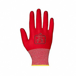 Dexterity Work Gloves,Nitrile,L,Red/Red,PR,PK12 S13NSI-9