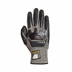 Dexterity Work Gloves,Nitrile,2XL,Black/Gray,PR S15GPNVB-11